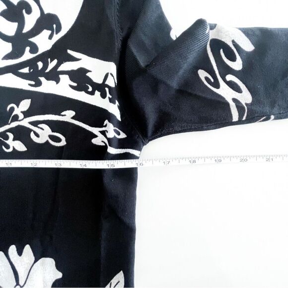 Moeina Collection Sweater Black White Beading Women's S - Picture 7 of 10